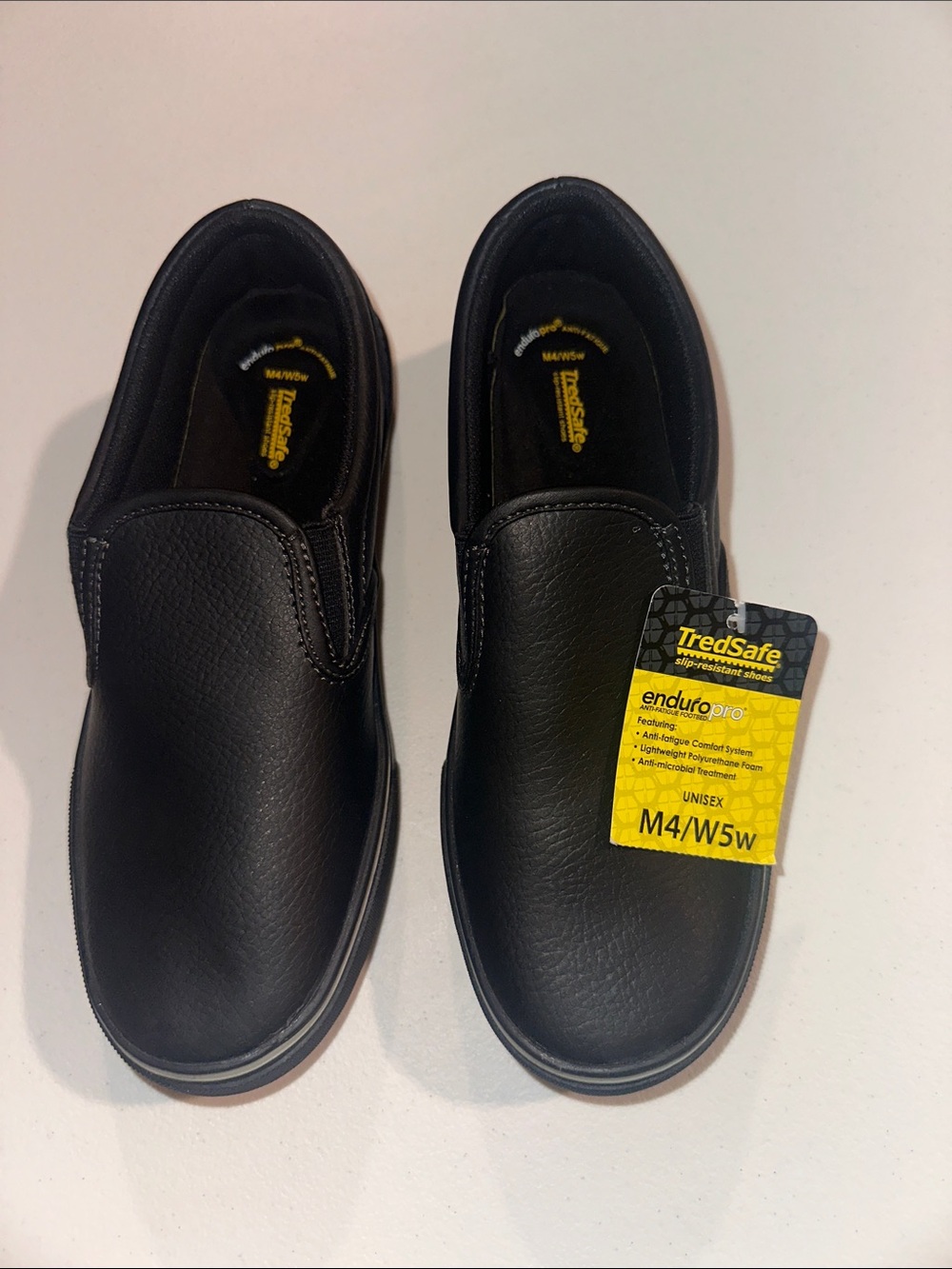 TredSafe EnduroPro Men's Black Slip-On Work Loafers